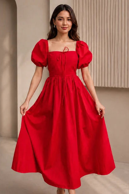 Scarlet Romance Tie Up Dress