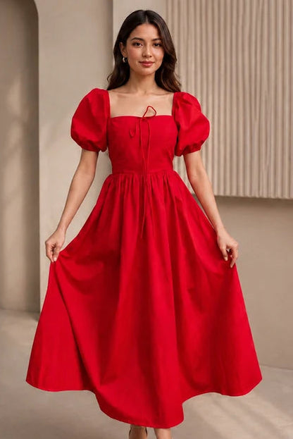 Scarlet Romance Tie Up Dress