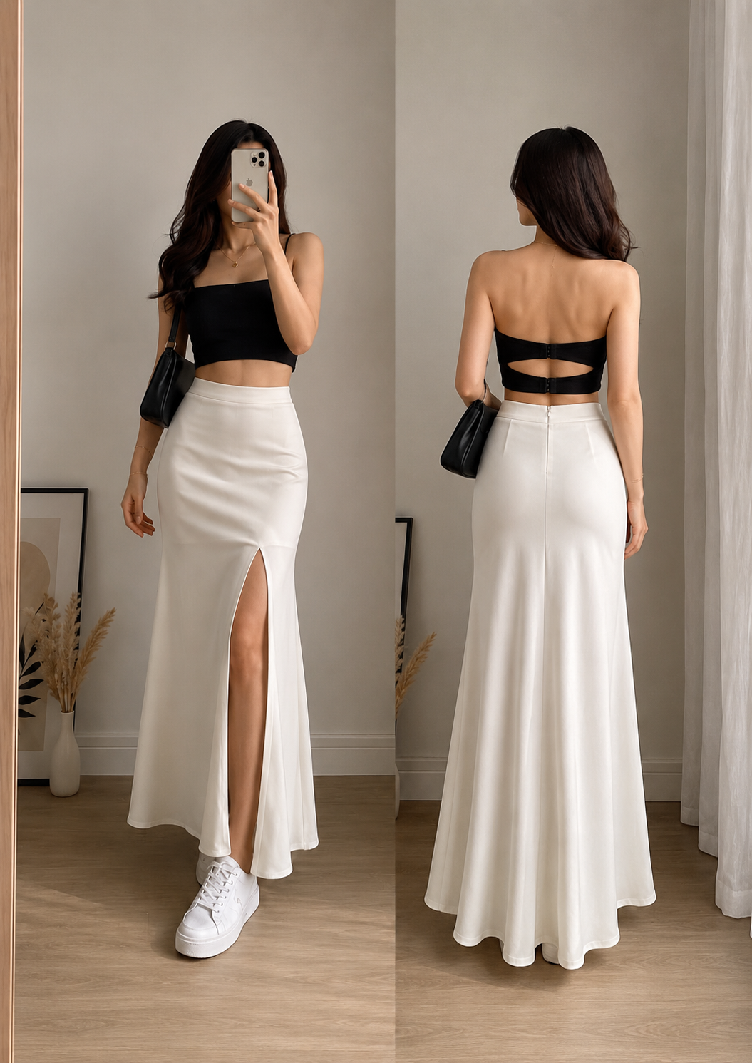 long slit skirt
