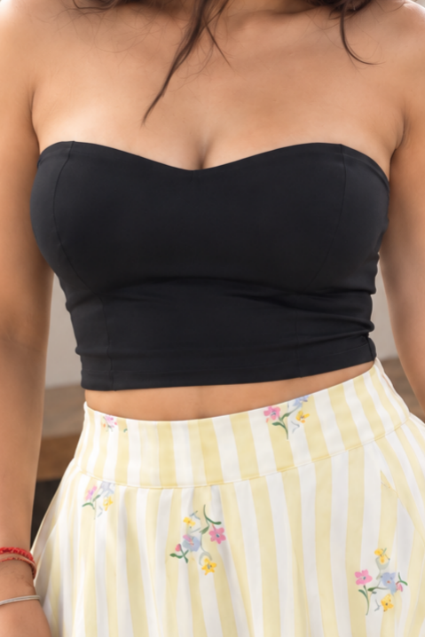 Sweetheart Neck Strapless Top