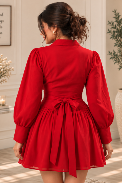 Ruby Wrap Mini Dress