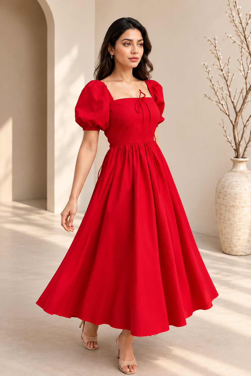 Scarlet Romance Tie Up Dress