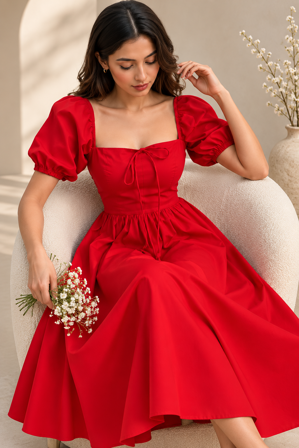 Scarlet Romance Tie Up Dress