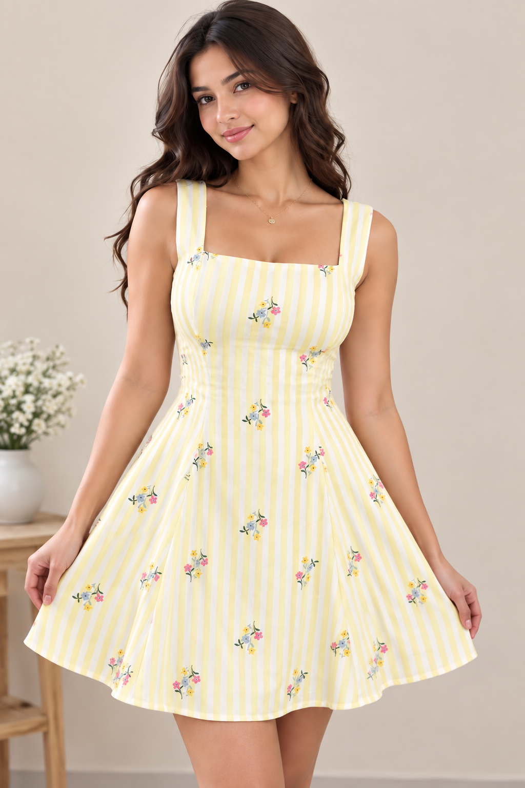 Sunshine Floral Mini Dress